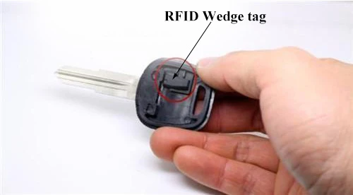 RFID-wedge-tag-application